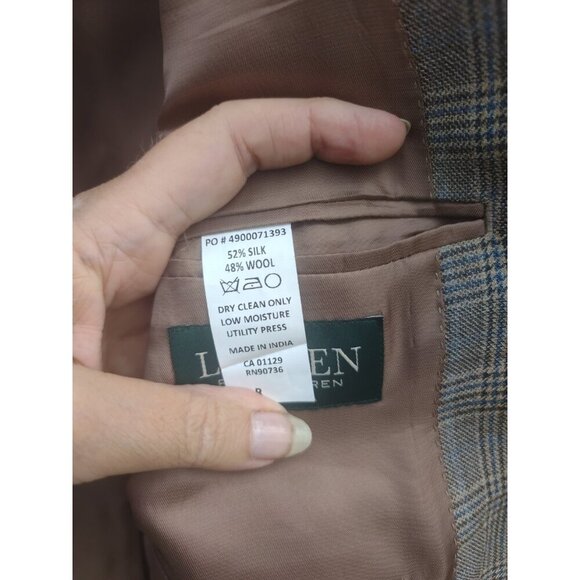 Ralph Lauren Blazer Mens Silk Wool Sport Coat 47R - Picture 3 of 6